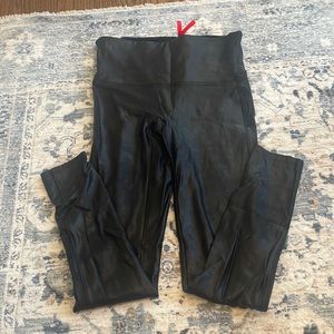 Spanx faux leather leggings